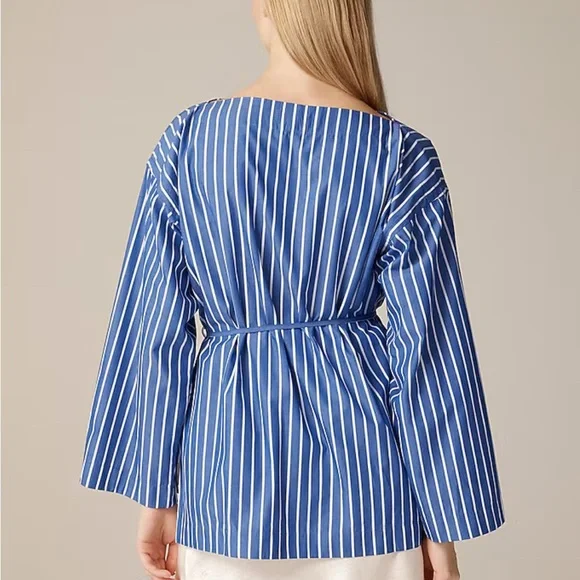 J. Crew Light Yellow and White Ciel Top - Picture 12 of 12